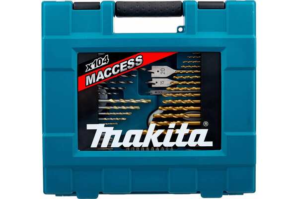 Набор бит, свёрл и ручного инструмента Makita Maccess 104 предмета D-31778
