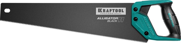 Ножовка по дереву Kraftool Alligator Black 11*450мм 15205-45 ножовка kraftool alligator beton 15211 70 по бетону 700 мм шаг зубьев 9