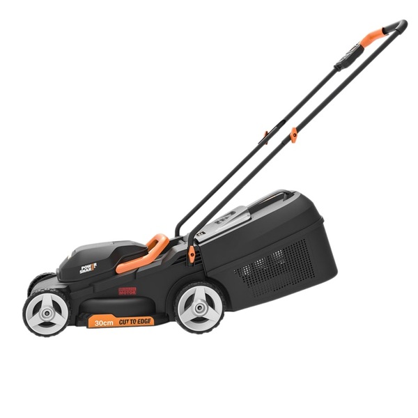 Аккумуляторная газонокосилка WORX WG730E 20В, бесщеточная, 30 см, 4Ач х 1, ЗУ 2А WG730E воздуходувка worx аккумуляторная wg543e 20в 4ачх1 зу 2а