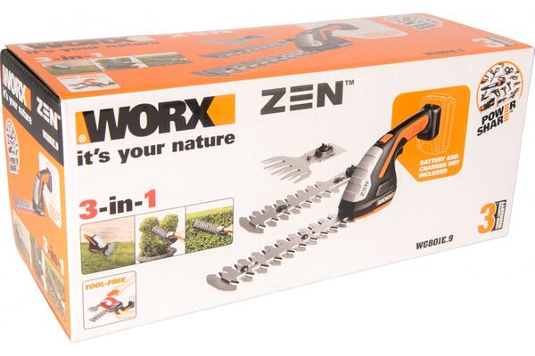 Аккумуляторные ножницы для травы и кустов WORX WG801E.9