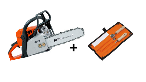 Пила цепная бензиновая Stihl MS 230 шина R 40 см, цепь 63 PM + подарок Заточной набор 1/4", 3/8" 5605-007-1027  1123-012-3036