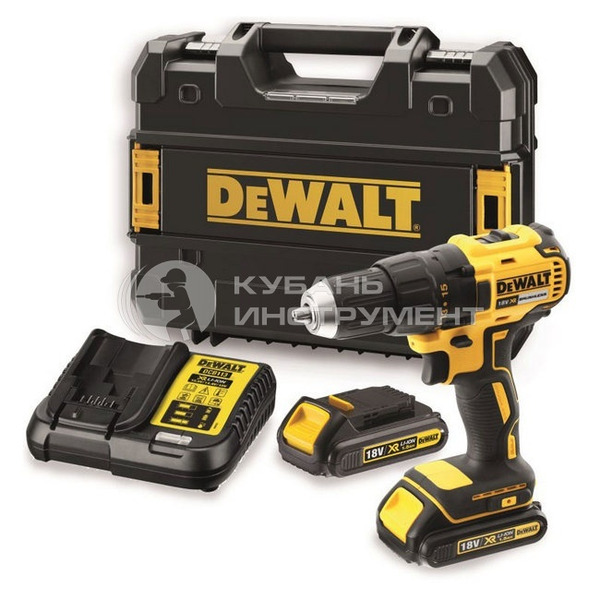 Аккумуляторная дрель-шуруповерт DeWalt DCD778S2T-QW