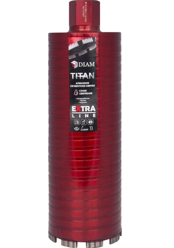 Коронка алмазная Diam Titan Extra Line 112*300*1 1/4UNC  железобетон, бетон, кирпич, сухой рез  313027