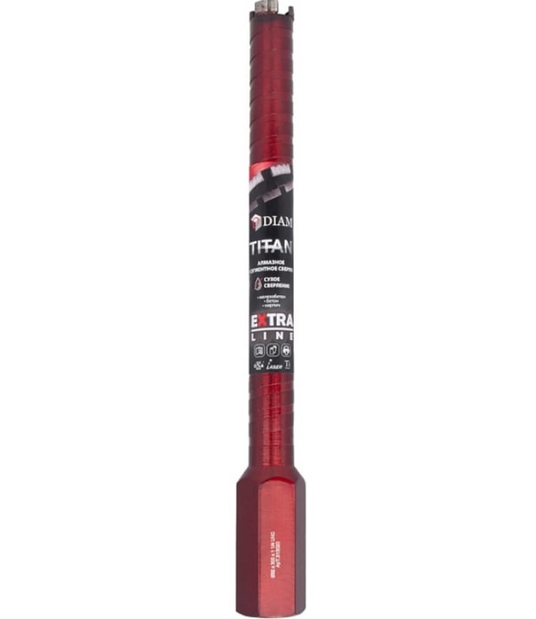 Коронка алмазная Diam Titan Extra Line 32*300*1 1/4UNC  железобетон, бетон, кирпич, сухой рез  313020
