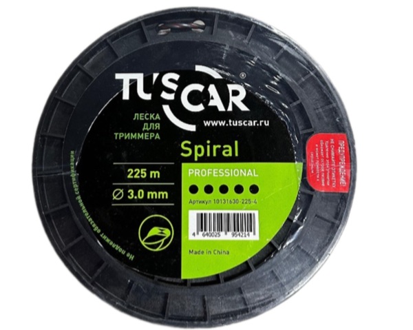 цена Леска TUSCAR Spiral grey/red, Professional, 3.0mm*225m 10131630-225-4