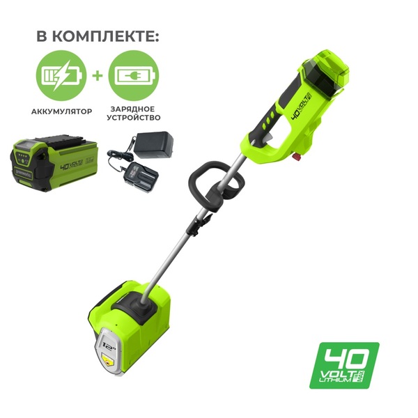Снегоуборщик аккумуляторный GreenWorks GD40SSK2 40V, 30 см, бесщеточный, 2А*Ч АКБ и ЗУ 2600807UA
