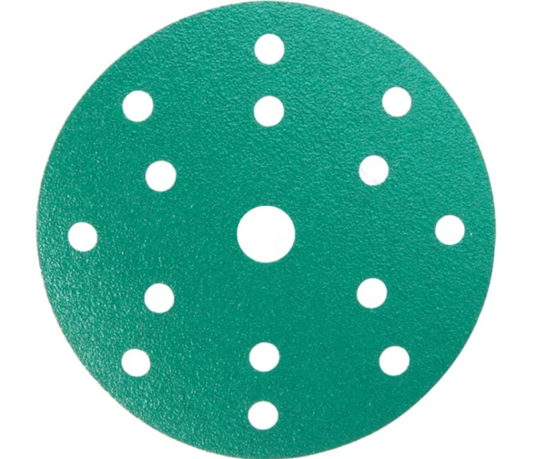 Круг шлифовальный на плёночной основе AbraForce Green Film 15 отв. 150мм Р1500  уп.5шт  181339