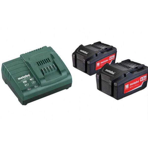 Аккумулятор Metabo ASC Basic-Set 2x4,0Ач 18В + зу 685050000