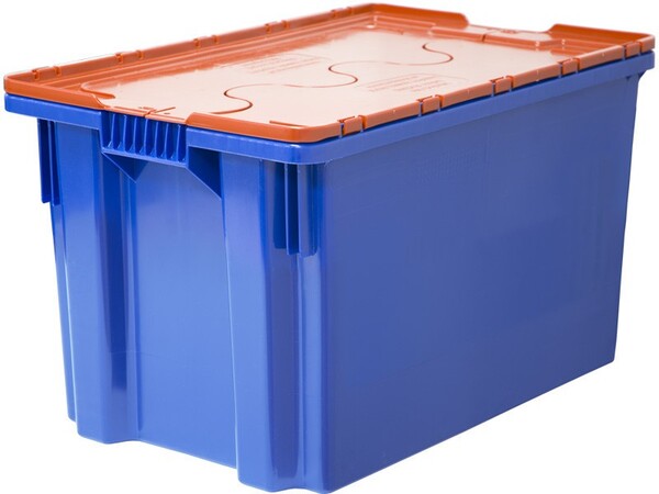 Ящик Тара.ру Safe PRO 600*400*350мм синий с крышкой 18775