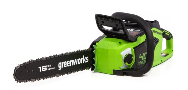 Аккумуляторная пила цепная GreenWorks GD40CS18 б/щ  с АКБ 8АЧ и ЗУ  2005807UH
