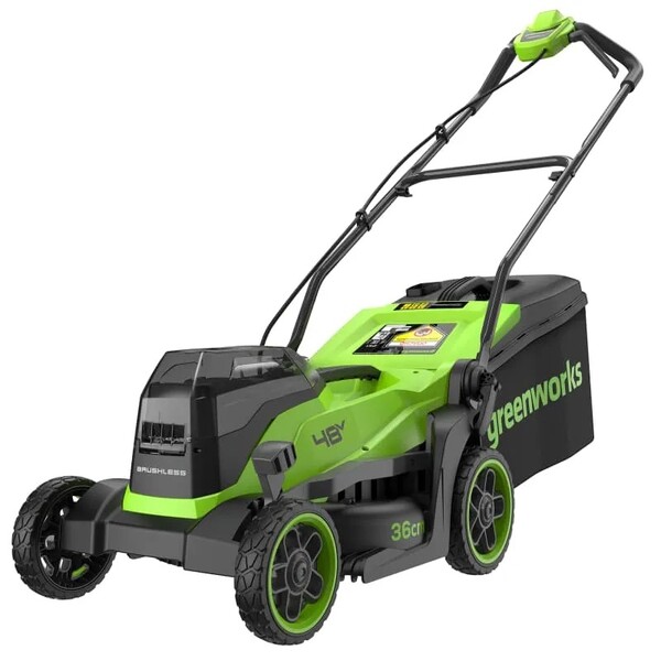 Аккумуляторная газонокосилка GreenWorks GD24X2LM361  2хАКБ 4Ач и ЗУ  2520707UD