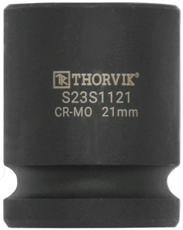 Головка торцевая ударная Thorvik 1/2"DR, 21 мм S23S1121 54401