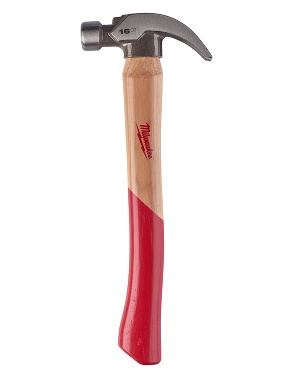Молоток-гвоздодер Milwaukee 450 г деревянная рукоять 4932478659