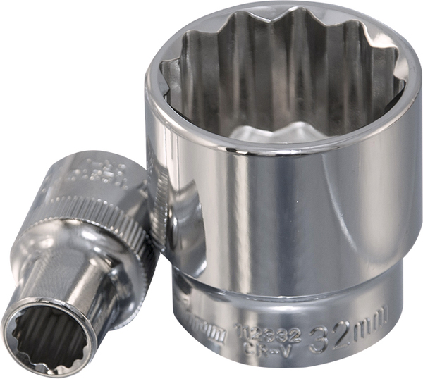 Головка торцевая Ombra 12-гранная 1/2"DR, 12 мм 112312