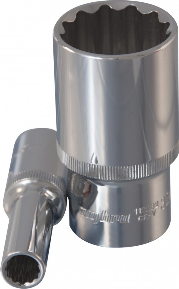 Головка торцевая глубокая Ombra 12-гранная 1/2"DR, 21 мм 112221