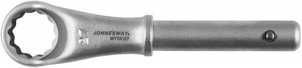 Ключ накидной усиленный Jonnesway 27 мм, d18.5/190 мм W77A127