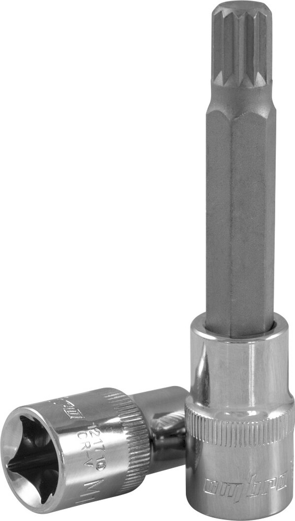 Насадка торцевая Ombra 1/2"DR с вставкой-битой SPLINE, M16, 100 мм 121716