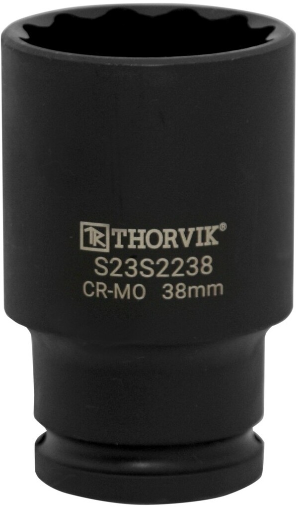 Головка торцевая ударная Thorvik глубокая 12-гранная 1/2"DR, 24 мм S23S2224 54454