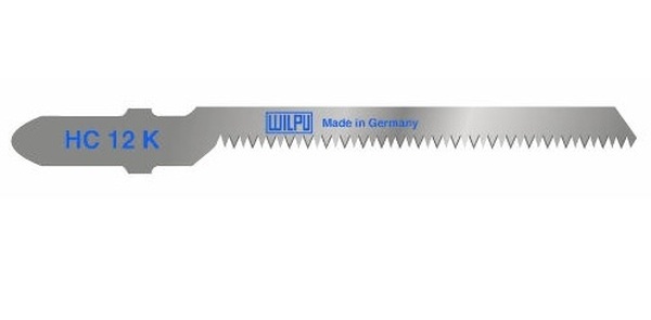 Пилки для лобзика по дереву и фанере WILPU 50*76,5*1,3мм (HC12K) 5шт (криволин.рез) 0211300005