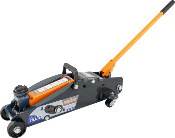 Домкрат подкатной Ombra 2.5 т. с фиксатором в кейсе, 140-387 мм OHT225C 55762