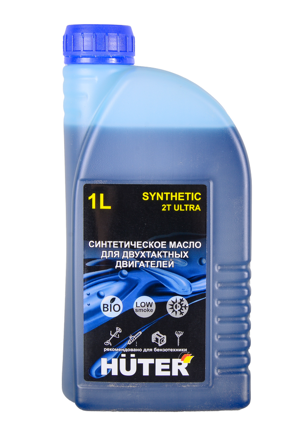 Масло Huter 2Т ULTRA синтетическое для двухтактных двигателей, для техники, 1л 73/8/3/3