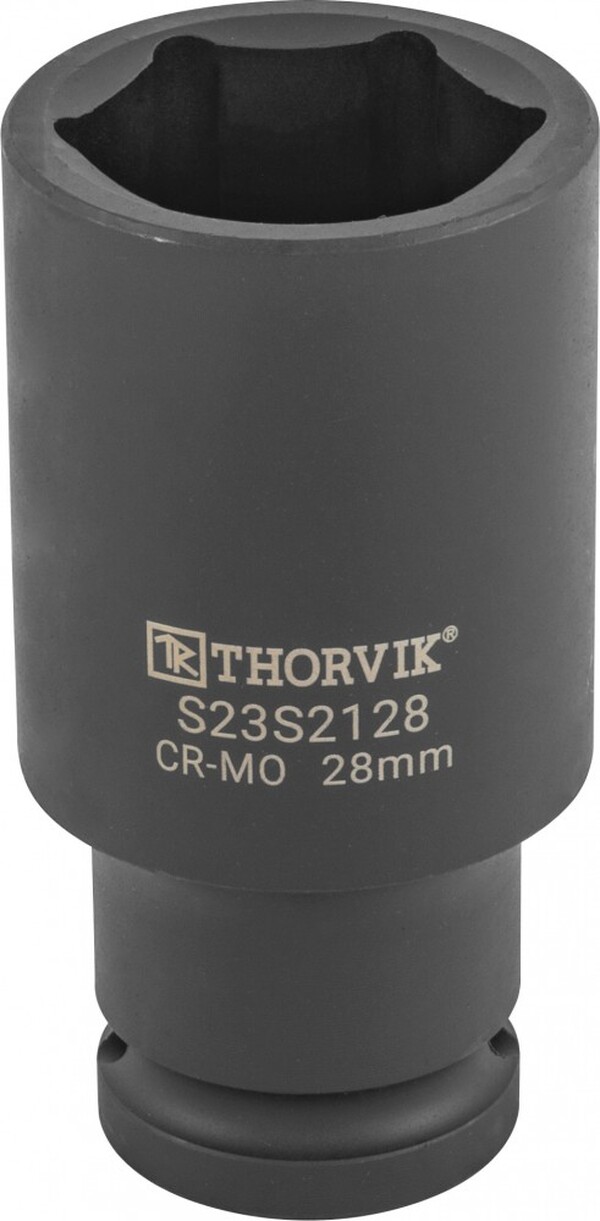 Головка торцевая ударная Thorvik глубокая 1/2"DR, 28 мм S23S2128