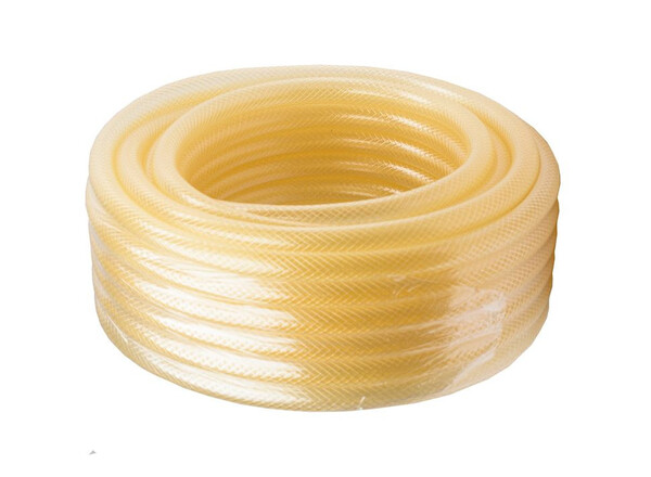 Шланг поливочный Силикон трёхслойный армированный 3/4 дюймов, 25м  прозрачный  Вихрь 73/7/2/30