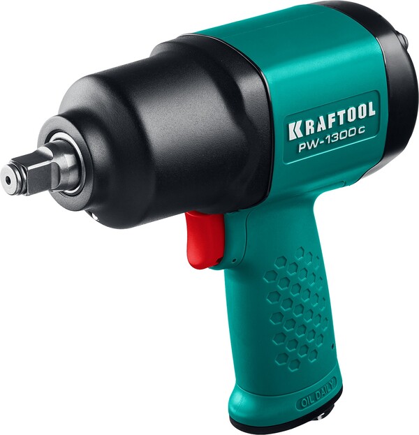 Пневмогайковерт KRAFTOOL PW-1300c, 1/2″, 1300 Н·м, 64205