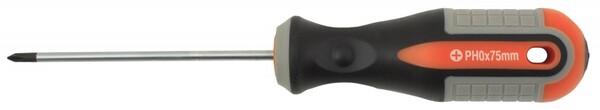 Отвертка стержневая крестовая Ombra ROUND GRIP, PH0x75 мм 751075