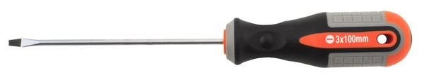 Отвертка стержневая шлицевая Ombra ROUND GRIP, SL3x100 мм 750310