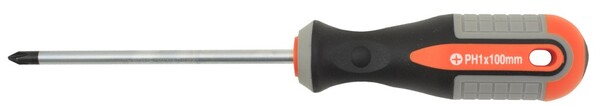 Отвертка стержневая крестовая Ombra ROUND GRIP, PH1x100 мм 751110
