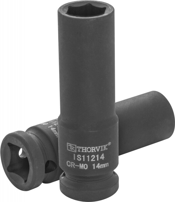 Головка торцевая ударная Thorvik глубокая 1/2"DR, 14 мм IS11214
