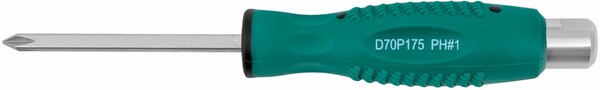 Отвертка стержневая крестовая, ударная, силовая под ключ, PH JONNESWAY 1х75 D70P175