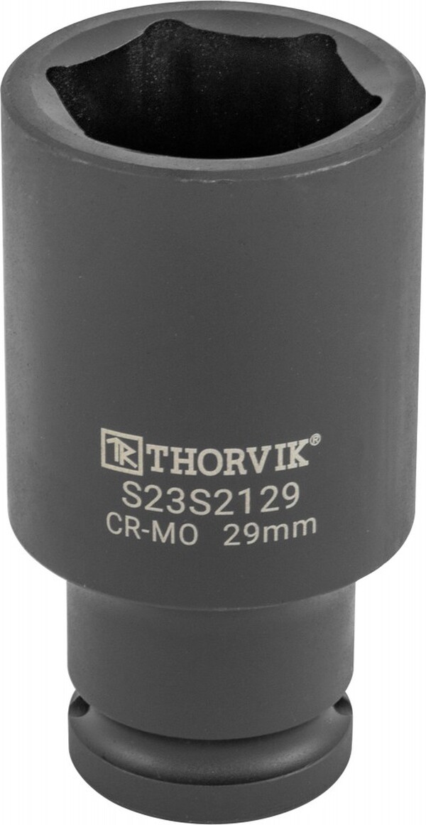 Головка торцевая ударная Thorvik глубокая 1/2"DR, 29 мм S23S2129