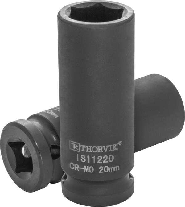 Головка торцевая ударная Thorvik глубокая 1/2"DR, 20 мм IS11220