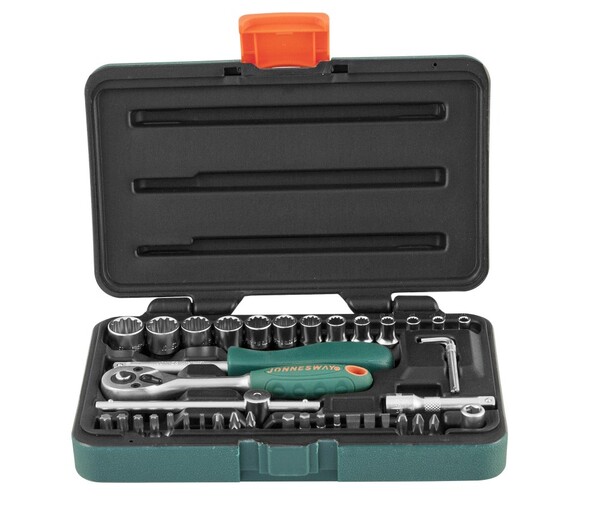 Набор головок торцевых Jonnesway 1/4"DR Super Tech, 41 предмет S68H2141S