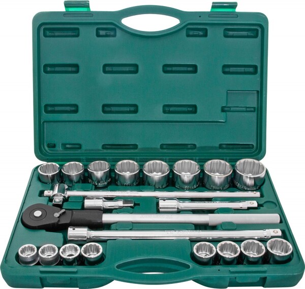 Набор головок торцевых Jonnesway дюймовых 3/4"DR, SAE 7/8"--2", 22 предмета S04H6622S