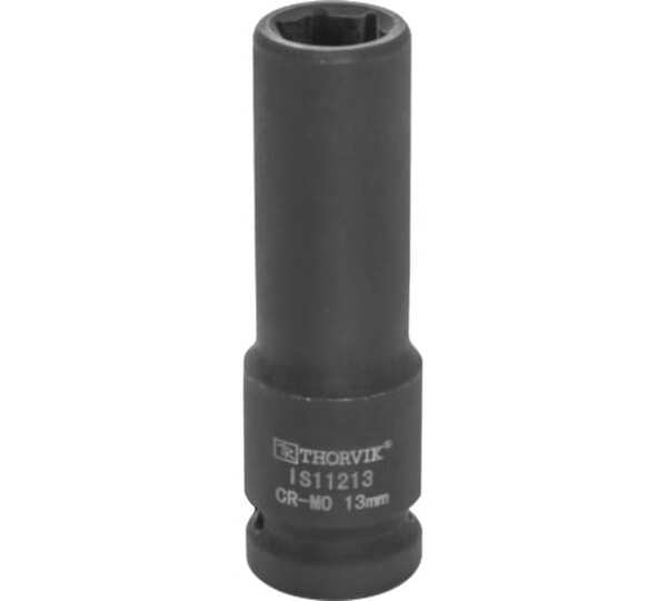 Головка торцевая ударная Thorvik глубокая 1/2"DR, 13 мм IS11213