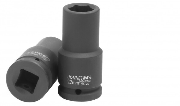 Головка торцевая ударная глубокая JONNESWAY 3/4"DR, 22 мм S03AD6122