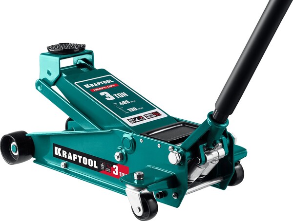 Домкрат подкатной Kraftool KRAFT-LIFT 3т, 130-465мм с быстрым подъемом для СТО 43450-3_z01