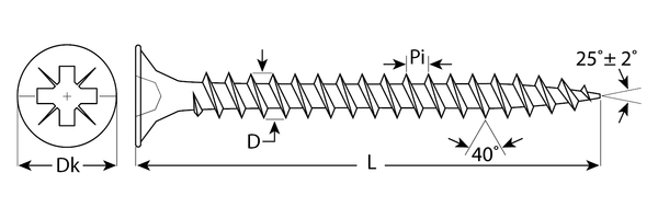 Саморез ЗУБР СУ-Ж, 45 х 5.0 мм, желтый цинк, 3500 шт, универсальный  4-300390-50-045 