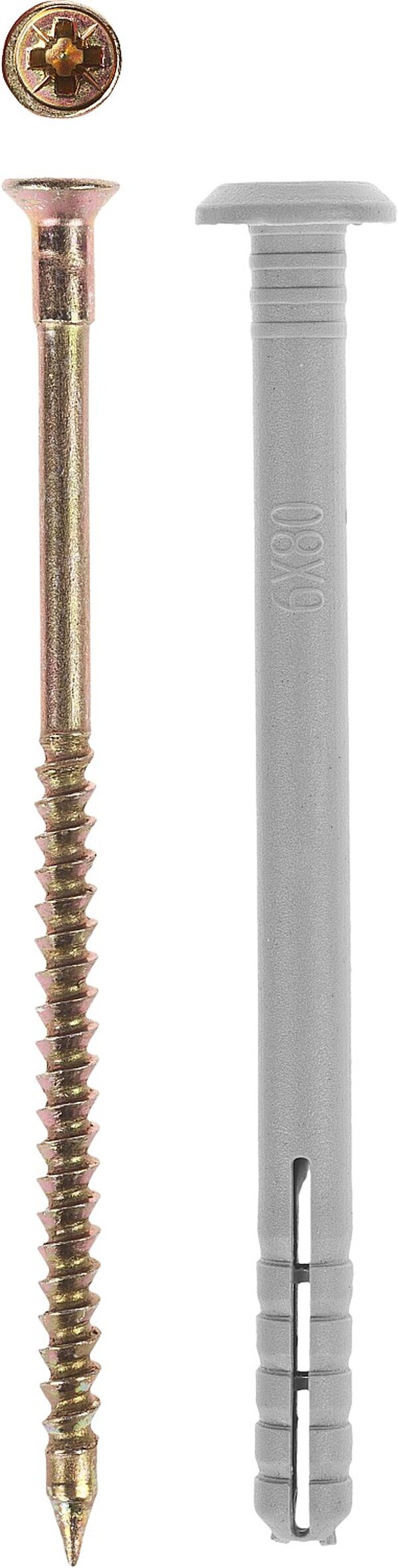 Дюбель-гвоздь ЗУБР 6 х 40 мм, грибовидный бортик, 1700 шт,  4-301350-06-040