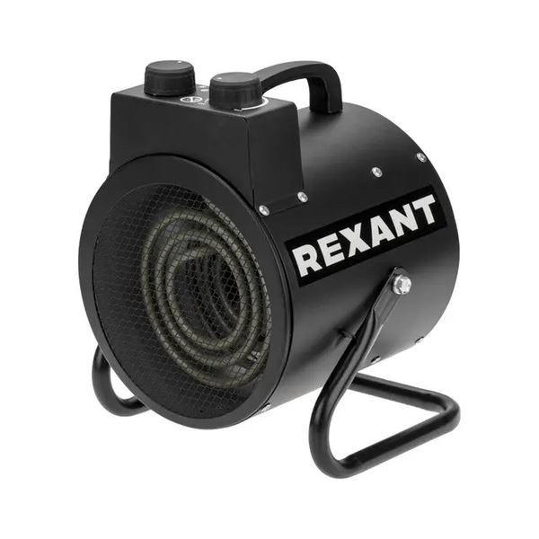 Тепловая пушка электрическая REXANT круглая ТЭН 3кВт регулировка угла наклона 60-0039