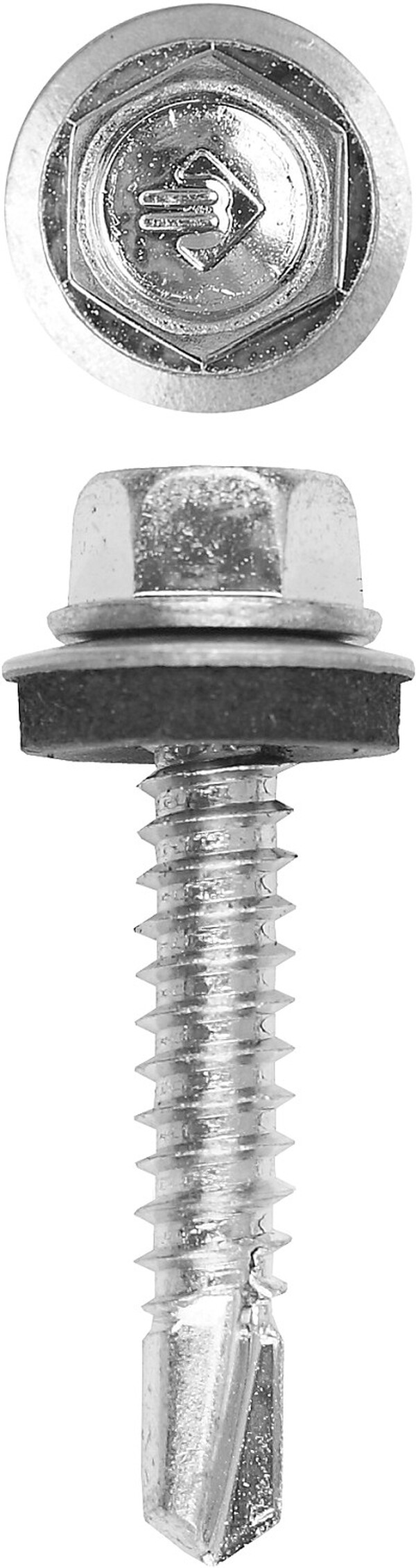 Саморез ЗУБР СКМ, 32 х 6.3 мм, цинк, 1200 шт, кровельный, Профессионал  4-300310-63-032 