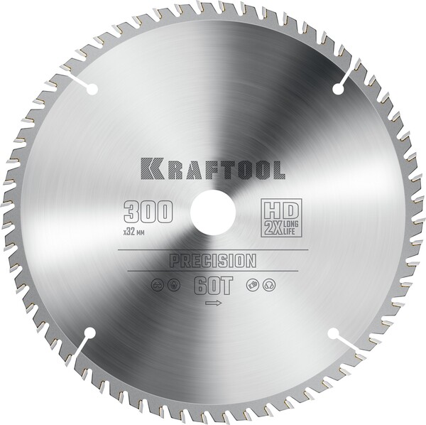 Пильный диск по дереву Kraftool Precision 300*32мм 60Т 36952-300-32