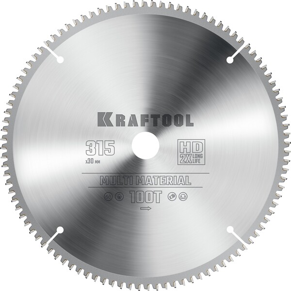 Диск пильный по алюминию Kraftool Multi Material 315*30мм 96Т 36953-315-30