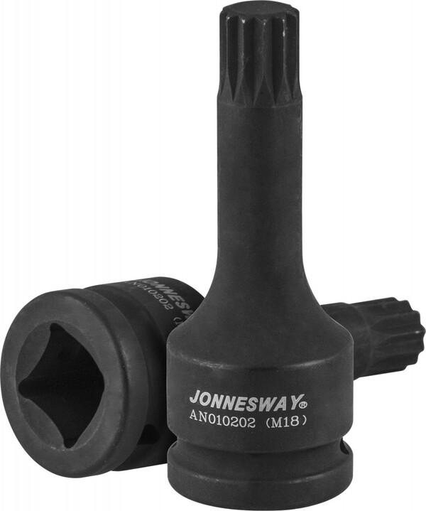 Насадка ударная JONNESWAY  3/4''DR М18х105 мм. для ступичных гаек а/м VAG AN010202