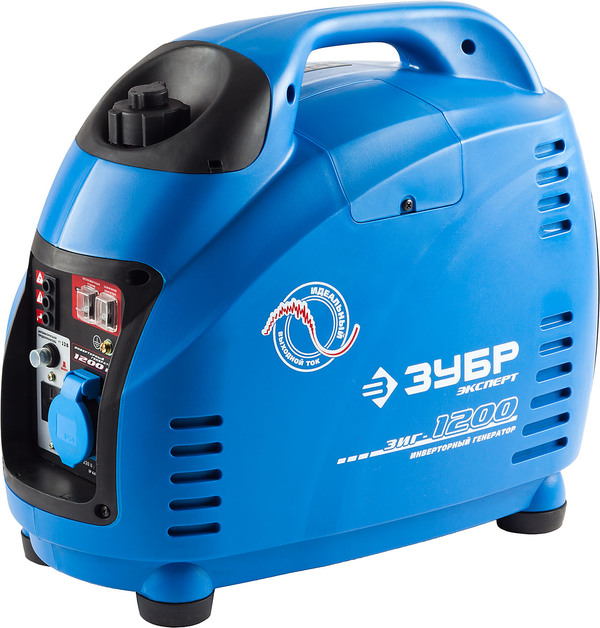 Генератор бензиновый инверторный ЗУБР Профессионал 1200 Вт ЗИГ-1200