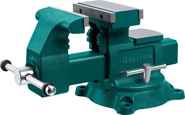 Тиски слесарные KRAFTOOL Reversible 165мм, расход 324мм 32705-165