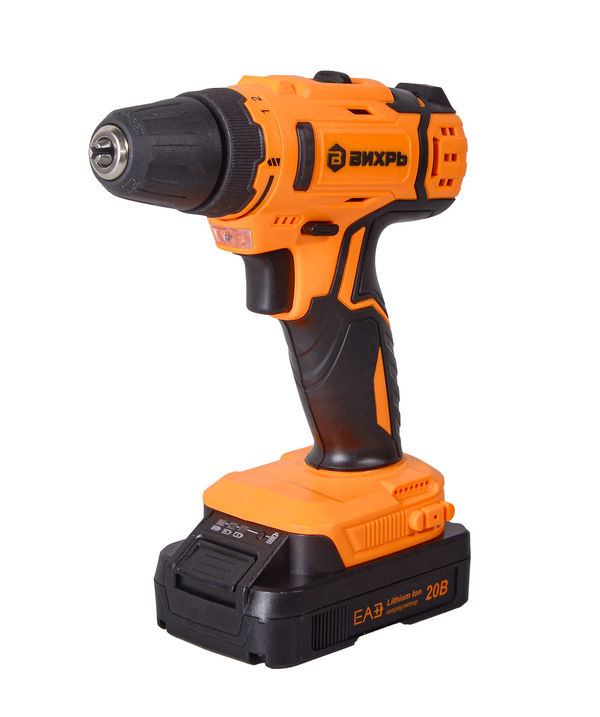 Аккумуляторная дрель-шуруповерт Вихрь ДА-20Л-2К 72/14/21